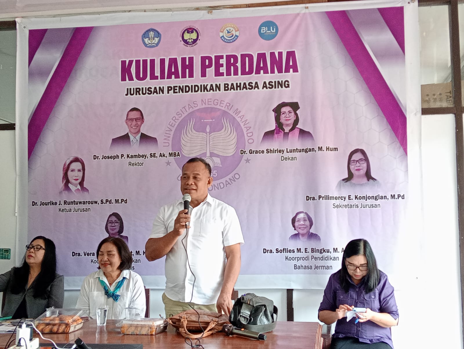 Kuliah Perdana Jurusan Pendidikan Bahasa Asing FBS UNIMA Tekankan Sosialisasi Pencegahan dan Penanganan Kekerasan di Perguruan Tinggi